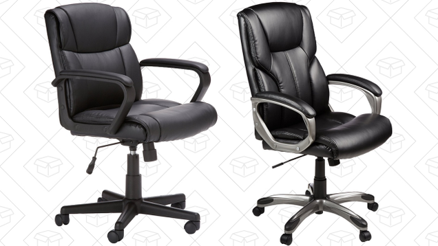 AmazonBasics Mid-Back Office Chair, Black | $55 | AmazonAmazonBasics High-Back Executive Chair | $81 | Amazon
